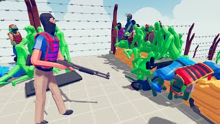 Zombie 100 Units vs Army Soldier  Totally Accurate Battle Simulator TABS [upl. by Reivax461]