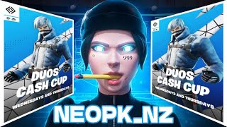 Playing Duo Cash Cup Live fortnite [upl. by Analak]