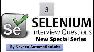 Selenium Interview Questions amp Answers  Latest 2020  Part 3 [upl. by Githens]