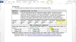 Handson Activity Demonstration Choosing an Occupational Exposure Limit [upl. by Atteselrahc45]