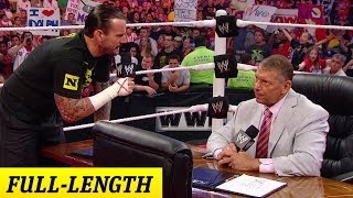 CM Punk negotiates his contract with Mr McMahon [upl. by Anilas]