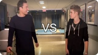 Jimmy Fallon vs Justin Bieber Late Night With Jimmy Fallon [upl. by Fulvi]