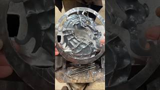 Making the Mortal Kombat Dragon logo out of sheet metal blacksmith art metalworking mk dragon [upl. by Fifi]