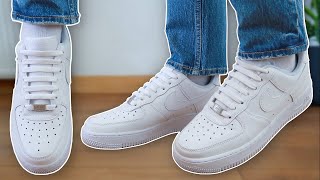 How To BAR LACE Nike Air Force 1s BEST WAY [upl. by Agosto]