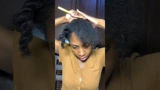 How to do a sleek braided ponytail for 4b4c hair 4chair 4chairstyles naturalhair [upl. by Asecnarf847]