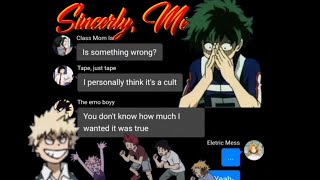 MHA Lyrics Prank  Sincerely Me  Dear Evan Hansen [upl. by Reilamag]