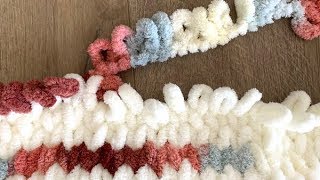 How to Make a Loop Yarn Blanket [upl. by Sussi276]