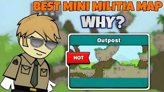 What Makes Outpost everyones fav Map😍 My Top 3 Fav maps🤔 Mini Militia Classic [upl. by Eillor]