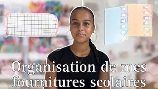 JE RANGE MES FOURNITURES SCOLAIRES 📚  BACK TO SCHOOL  🏫 [upl. by Kamin]