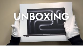 New Apple MacBook Pro M3 Pro Unboxing Space Black [upl. by Naehs]