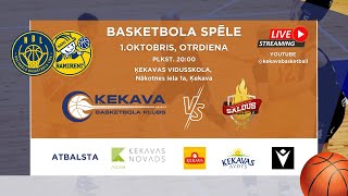 Ramirent Basketbola līgas spēle BK Ķekava vs BK Saldus [upl. by Oemor]