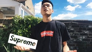 SUPREME X CDG BOX LOGO TEE PICKUP amp FIT [upl. by Oinotnaesoj717]