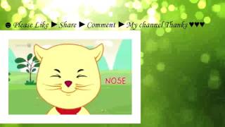 Head Shoulders Knees amp Toes Nursery Rhymes by Cutians™ The Cute Kittens ChuChu TV [upl. by Attirehs]