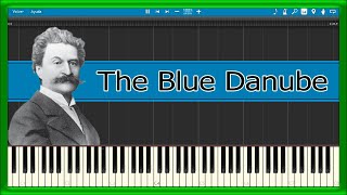 THE BLUE DANUBE 🔷 Johann Strauss 🎼 PIANO TUTORIAL 🎹 1 [upl. by Shedd]