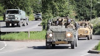 British Army vehicles on the move [upl. by Frangos]