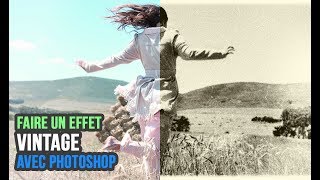 Comment faire un effet vintage  Photoshop Tutorials [upl. by Elon]