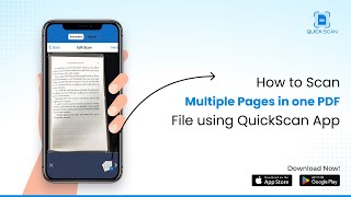 How to scan multiple pages in one PDF File using QuickScan App [upl. by Ursuline95]