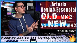 🎹 Arturia KeyLab Essential NEW vs OLD Whats New  Mk3 vs Mk2 [upl. by Bortz]