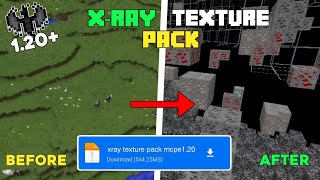 XRAY Texture Pack For MCPEBedrock 120 🤯 XRay Mod For Minecraft Pe 120 [upl. by Nielsen596]