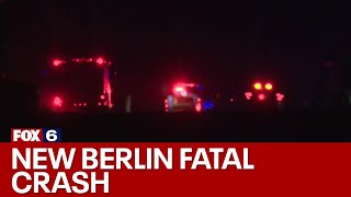 Fatal crash in New Berlin  FOX6 News Milwaukee [upl. by Hterag858]