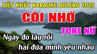 Liên Khúc Karaoke Bolero Tone Nữ Nhạc Sống Dễ Hát Karaoke Tuyệt Phẩm [upl. by Marcoux656]