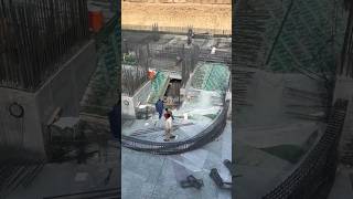 Amazing building basement construction shorts construction viralvideo [upl. by Brackett]