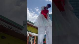 Dancing with the Moko Jumbie in Trinidad 🇹🇹visittrinidad trinidad soca cruise [upl. by Nytsrik]