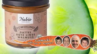 Produkttest Nabio® Powerlinse Dattel rote Linse Walnuß Aufstrich Brotaufstrich vegan  SY00130 [upl. by Amaleta]