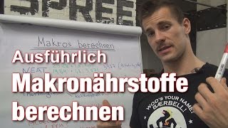 Makronährstoffe long version  Wie berechne ich Kalorienbedarf amp optimale Nährstoffverteilung [upl. by Kaiulani]