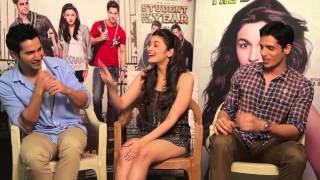 Sidharth Alia and Varun talk about Student Of The Year [upl. by Lemieux]