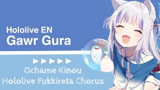 Gawr Gura Sing  Ochame Kinou Hololive Fukkireta Chorus [upl. by Mak]