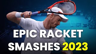 EPIC Tennis Racket Smashes  Best Of 2023 [upl. by Darrelle]