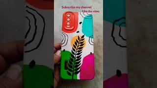 How to paint the mobile cover design bohoarteasyartsimpleacrylicpaintingdiymobilecoverpainting [upl. by Ayidan992]