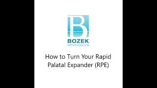 How to Turn Your Rapid Palatal Expander RPE [upl. by Zenitram]