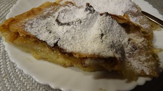 Handgezogener Apfelstrudel nach Original Wiener Rezept🍎 Original Apple Strudel😋 فطيرة التفاح اللذيذة [upl. by Pirozzo346]