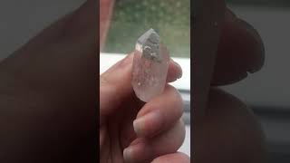 Blue Tara Quartz Crystal Amphibole Tower Point Obelisk 15g BT7 [upl. by Auhsaj]