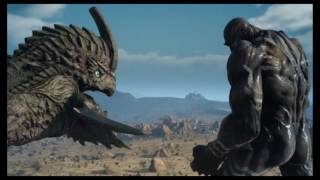 FINAL FANTASY XV TITAN VS ADAMANTOISE [upl. by Mariano610]