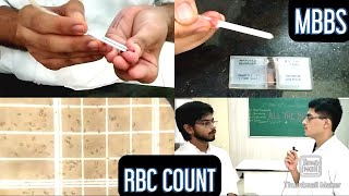 RED BLOOD CELL RBC COUNT EnglishHindi  MUHS  mbbs hematology [upl. by Tuhn50]