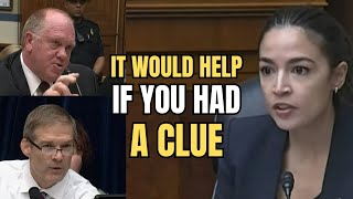 AOC Gets SCHOOLED by Tom Homan and Jim Jordan on Border Security and the LAW [upl. by Audi]