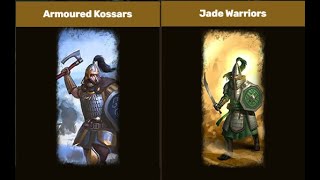 Jade Warrior VS Armoured Kossars Total War Warhammer 3 [upl. by Wally404]