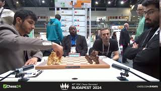 Round 8 FIDE Chess Olympiad Magnus Pragg Nodirbek [upl. by Sajovich]