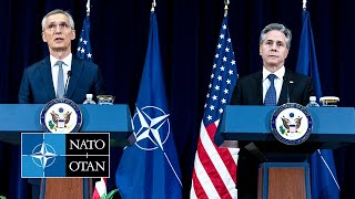 NATO Secretary General with 🇺🇸 US Secretary of State Antony J Blinken 29 JAN 2024 [upl. by Reid]