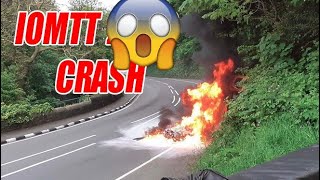 IOM TT Crash Fly by and Top Speed  Highlights [upl. by Lovich]