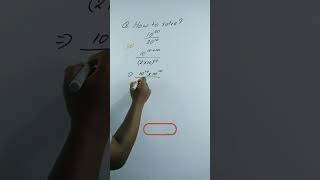 Mathematics How to do power division shorts tipsandtricks mathematics maths viral exponential [upl. by Cilla]