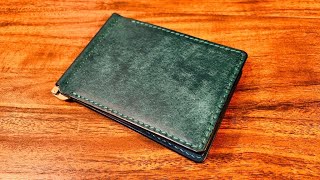 【Making】HandFitting Money Clip Wallet  Pattern No71 [upl. by Kelam339]