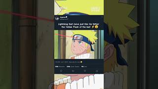 Lightning fast move just like his father the Yellow Flash of the leaf ⚡anime naruto yt viral [upl. by Theda374]