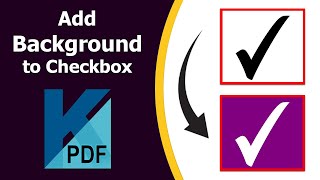 How to add background to a checkbox in pdf using Kofax Power PDF [upl. by Arac]