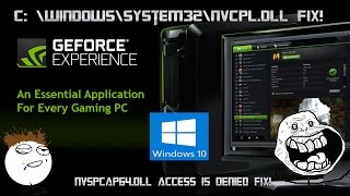 nvspcap64dll access denied FIX Windows 10 [upl. by Pearlstein461]