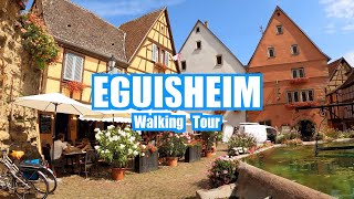 Eguisheim France 🇫🇷 Walking Tour in 4K  Alsace region [upl. by Meeker]