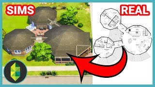 Odd CIRCLE Floor Plan CHALLENGE 90s2000s Style Sims 4 House Build [upl. by Mohn]